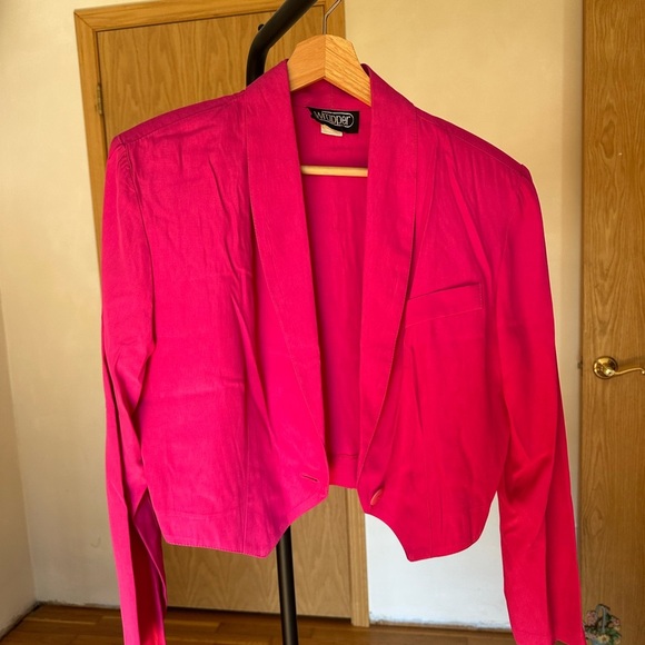 Vintage Pink Wrapper Two 2 Piece Tailored Set - Picture 9 of 11